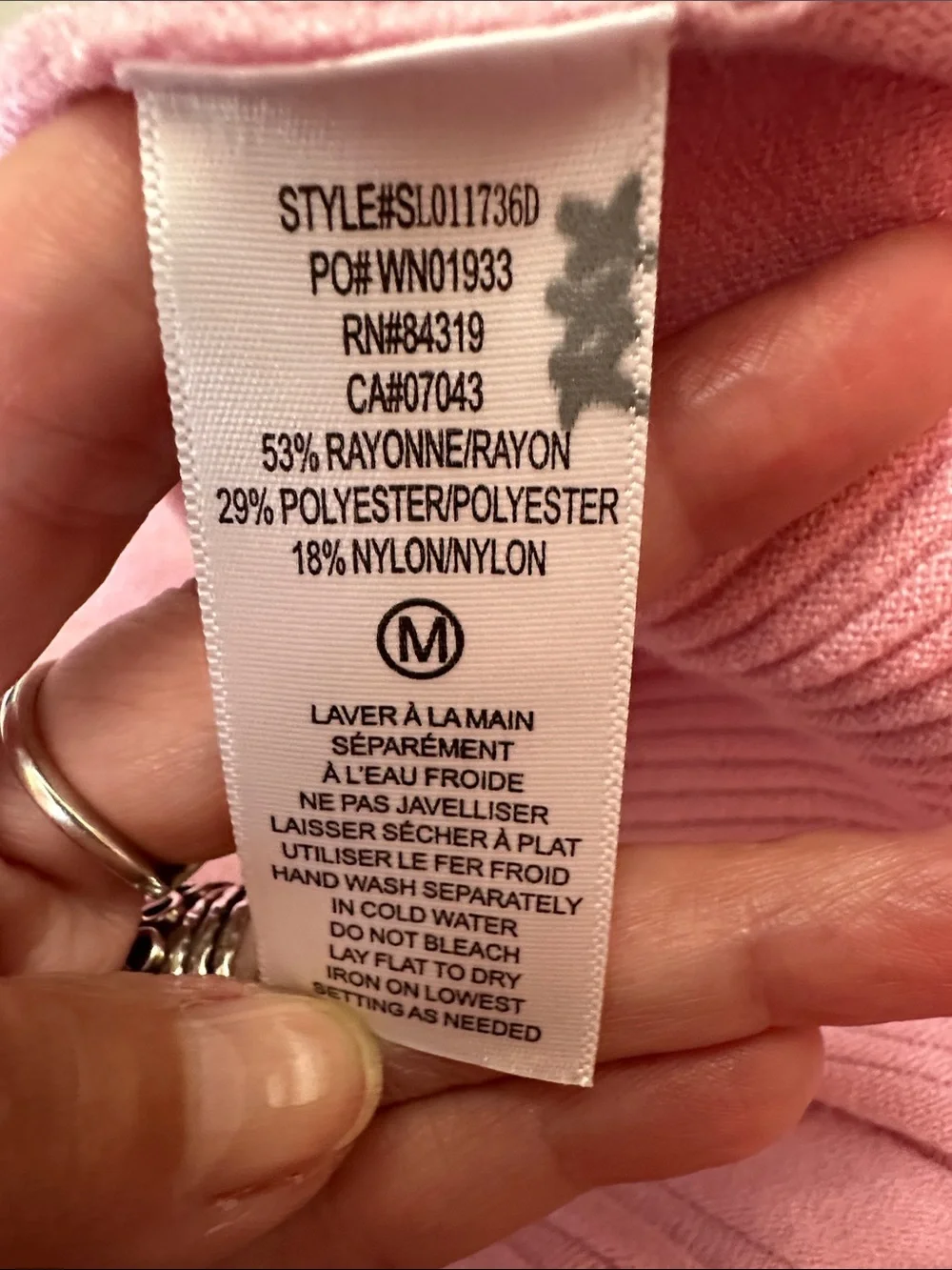 Cyrus pinkOpen-Front Ribbed Cardigan - Picture 5 of 5